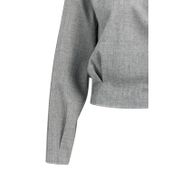 YAYA Flanellen top met lange mouwen en plooien grey