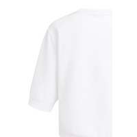 YAYA Trui met korte mouwen en ribboord pure white