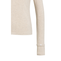 YAYA Jersey top met afneembare manchetten cashmere grey melange