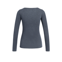 YAYA Top met lange mouwen en ronde hals odyssey gray