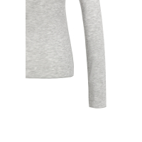 YAYA YAYA Top met lange mouwen en ronde hals medium grey melange