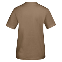 YAYA Basic T-shirt met korte mouwen en ronde hals teak brown