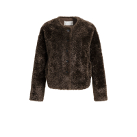 YAYA Oversized korte jas van imitatiebont