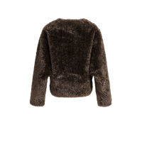 YAYA Oversized korte jas van imitatiebont
