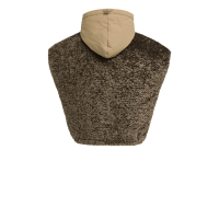 YAYA Omkeerbare bodywarmer van imitatiebont met nylon en capuchon 