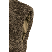 YAYA Omkeerbare bodywarmer van imitatiebont met nylon en capuchon 