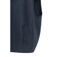YAYA Oversized wolmix geweven bodywarmer cat black