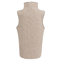 YAYA Geweven bodywarmer van wolmix met ruitpatroon, model Spencer otter brown