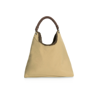 YAYA Omkeerbare tas van nylon en imitatiebont