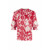Studio Anneloes  FAWN FLORAL SATIN BLOUSE - RED/WHITE