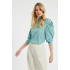 Studio Anneloes SAMMY LAYERS BLOUSE - OFF WHITE/GREEN