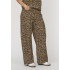 Sisters Point  denim leopard print pants