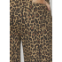 Sisters Point  denim leopard print pants