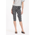 Studio Anneloes HANNA GRAPHIC CAPRI TROUSERS - BLACK/OFF WHITE