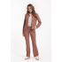 Studio Anneloes  Flair pinstripe trousers - chocolate/kit