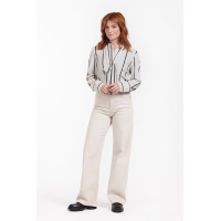 Studio Anneloes  Birdy bow blouse - kit/dark blue