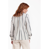 Studio Anneloes  Birdy bow blouse - kit/dark blue