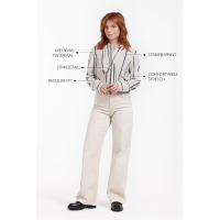 Studio Anneloes  Birdy bow blouse - kit/dark blue