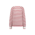 Studio Anneloes Josh stripe pullover - off white/deep red