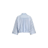 Studio Anneloes Noleste poplin stripe blouse - mid blue/white