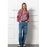 Studio Anneloes  Babs flower blouse - multi color