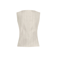 Studio Anneloes  Rebekka pinstripe gilet - kit/black