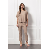 Studio Anneloes  Alaska bonded trousers - latte