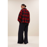 By-Bar sarah short red check blouse