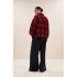By-Bar sarah short red check blouse