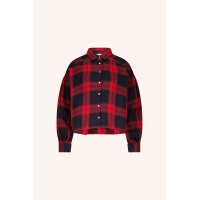 By-Bar sarah short red check blouse