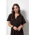 Studio Anneloes  Louna blouse dress - espresso