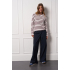 Studio Anneloes  Annika stripe ls tshirt - off white/bordeaux