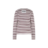 Studio Anneloes  Annika stripe ls tshirt - off white/bordeaux