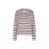Studio Anneloes  Annika stripe ls tshirt - off white/bordeaux
