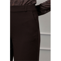 Studio Anneloes  Lexie waffle trousers - espresso
