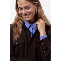 Studio Anneloes  Jessa waffle jacket - espresso