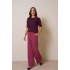 Studio Anneloes  Luz twill trousers - vintage berry