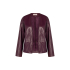 Studio Anneloes Vero faux leather jacket - blackberry