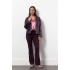 Studio Anneloes Vero faux leather jacket - blackberry