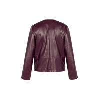 Studio Anneloes Vero faux leather jacket - blackberry