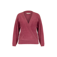 Studio Anneloes Nuri wrap pullover - vintage berry