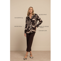 Studio Anneloes  Minke animal blazer blouse - multi color