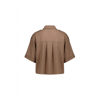Studio Anneloes  Nellie waffle blouse - latte