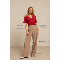 Studio Anneloes  Lexie waffle trousers - latte