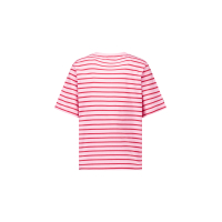 Studio Anneloes  Stripe studio floor t-shirt - ruby red/ pop pink
