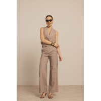 Studio Anneloes  Lexie linen look trousers - latte