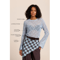 Studio Anneloes  Reagan flaire lace top