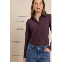 Studio Anneloes Poppy blouse aubergine