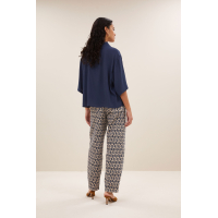 By-bar owen viscose blouse, winter blue