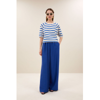 By-bar neva stripe top, azul blue stripe